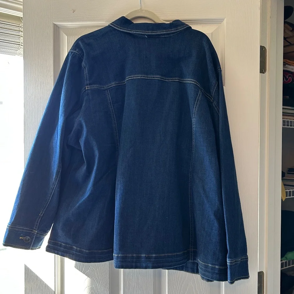 Catherines NWT 3x Women's Jean Jacket - Picture 2 of 3